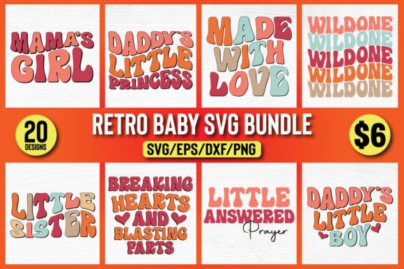 About Retro Baby SVG Bundle Vol 1