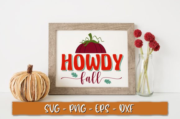 Howdy Fall SVG, Retro Fall