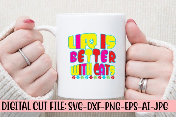 Life is Better with Cats SVG Retro Review