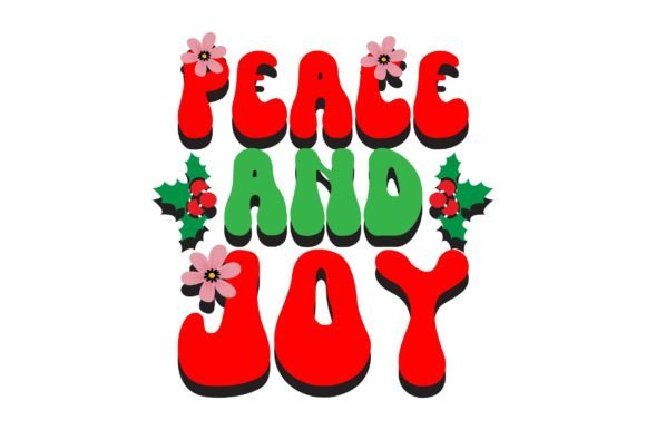 Peace and Joy Retro Christmas Svg Review