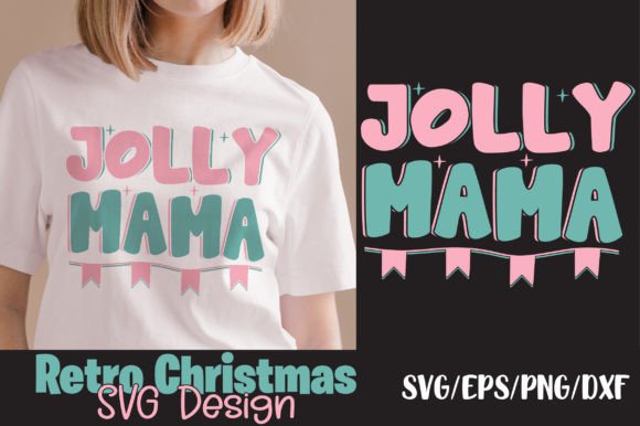 Retro Christmas Svg, Jolly Mama Review