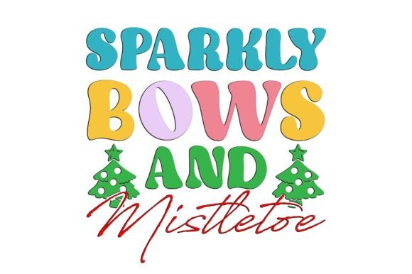 Retro Christmas SVG,Sparkly Bows and Review