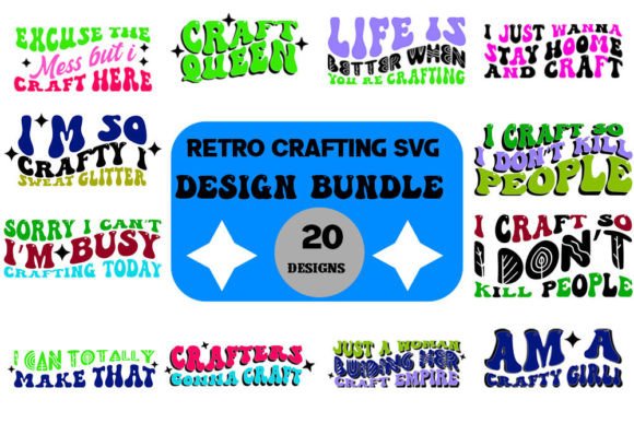Retro Crafting SVG Design Bundle Review