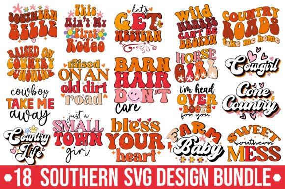 Retro Southern Svg Design Bundle Review