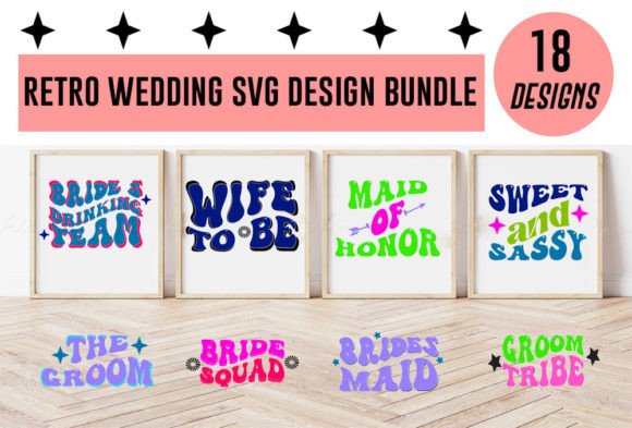 Retro Wedding SVG Design Bundle Review